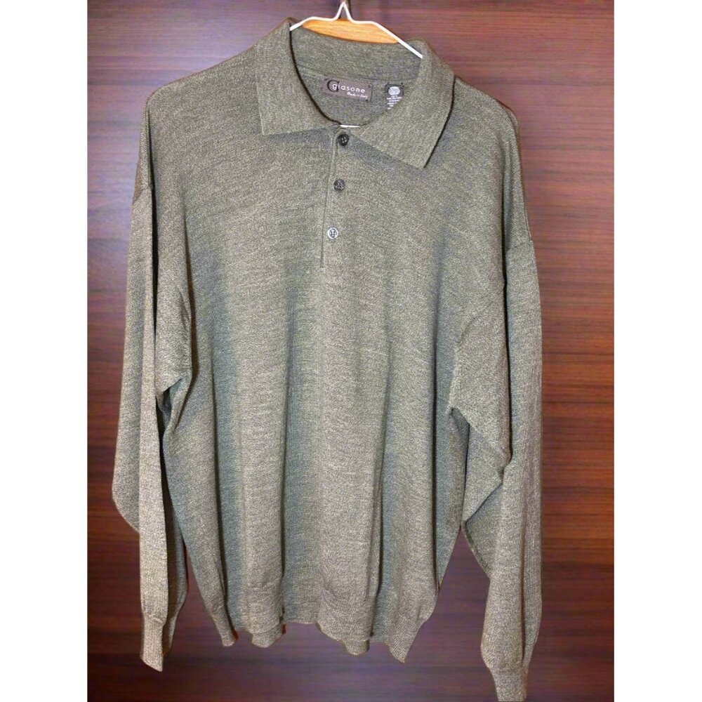 Giasone Wool Long Sleeve Polo‎ Sweater